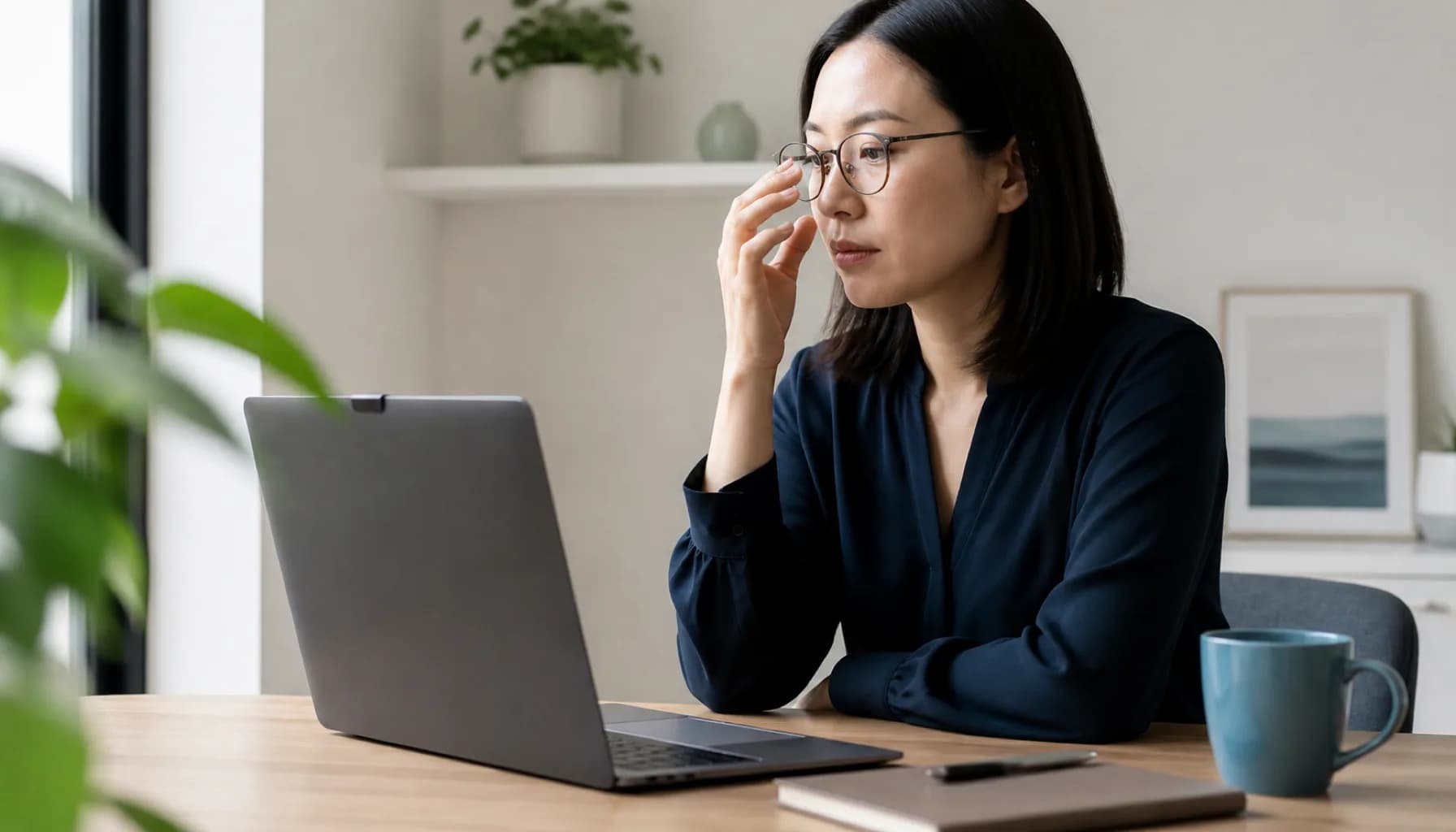 How to Stop Adjusting Your Glasses and Touching Your Face While Working